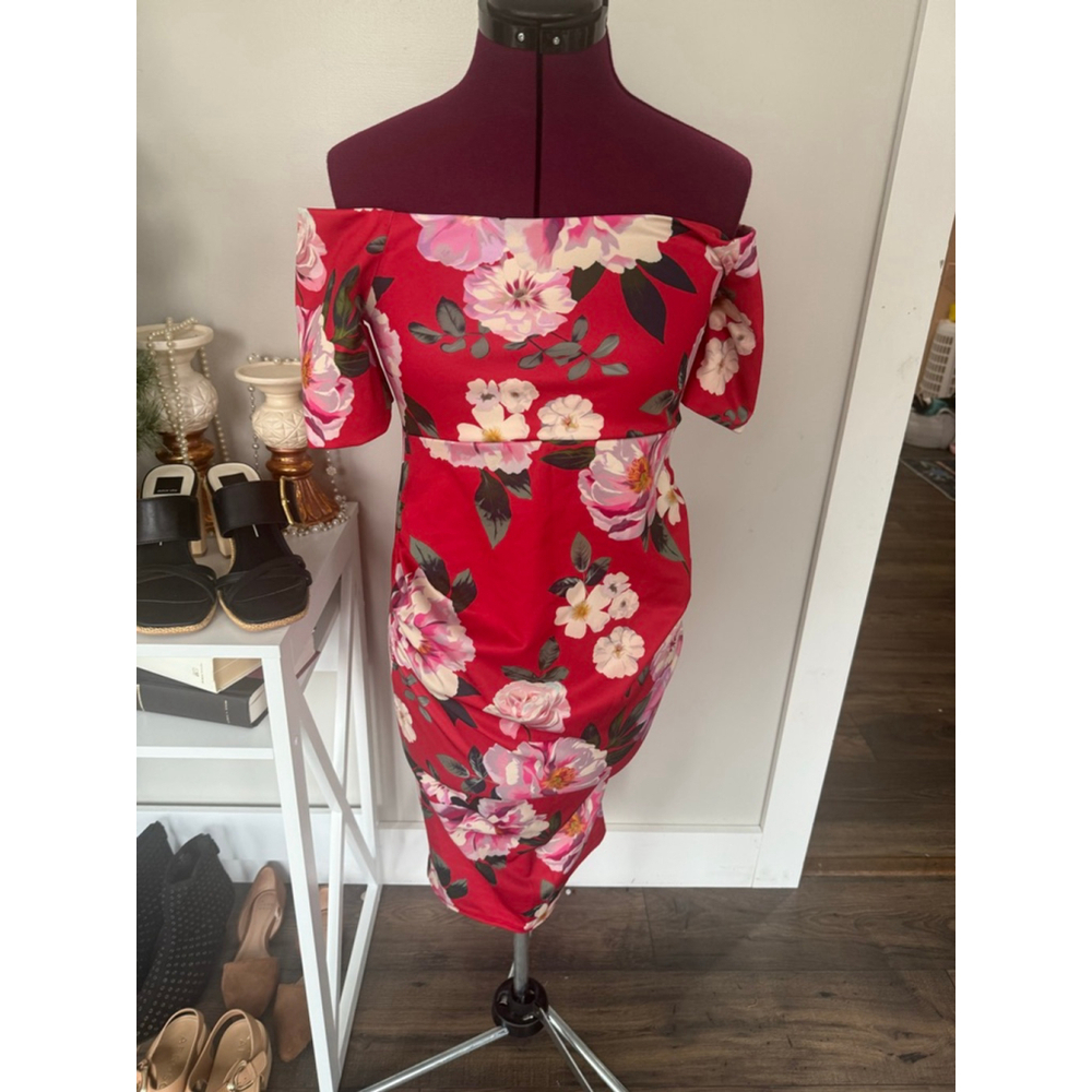 ASOS Maternity Floral Bodycon 6 - Picture 3 of 5